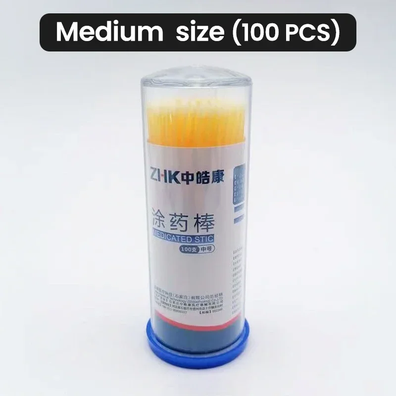 

Lint-Free Coating Stick Brush: 100pcs Disposable Applicators for Adhesive Medicine Materials, Flexible Design Bending resistance