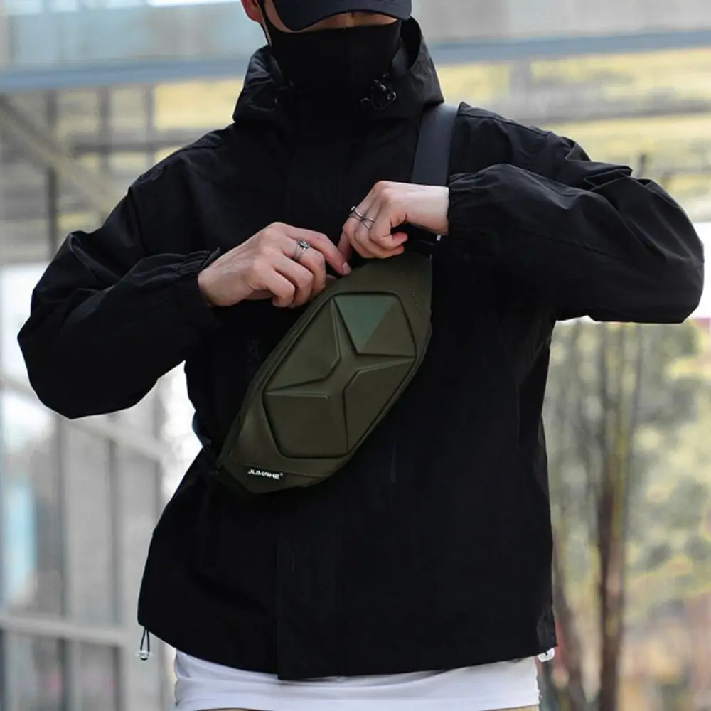 الترفيه مقاوم للماء الرجال حقيبة صدر للرجال سعة كبيرة حقيبة كروسبودي عادية حقيبة يد دائم الخصر حقيبة الرجال في الهواء الطلق #3