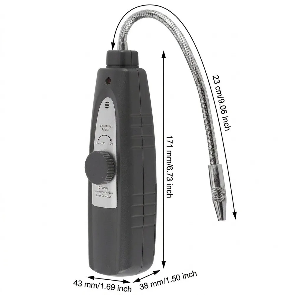 Electronic Leak Detector DY5750B for Automotive AC Refrigerant Halogen Gas Detection with Audible Visual Alarm