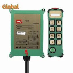 K800 8 buttons single speed Industrial Wireless Radio Crane Remote Control switches Hoist track Crane lift Controller