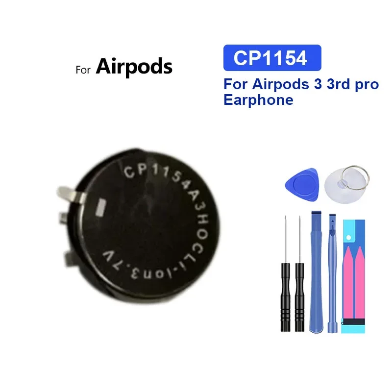 High Capacity Battery CP1154 A2084 A2083 25mah For Airpods 3 3rd pro A2084 A2083 Earphone and Charging Box Portable batteries