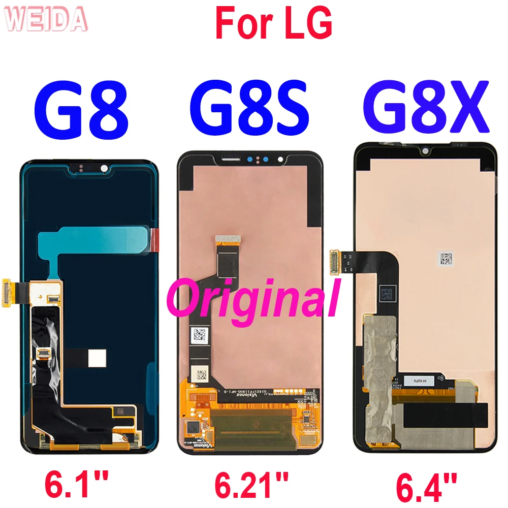 New Original LCD For LG G8 ThinQ G820 G8S ThinQ G810 G8X ThinQ G850 LCD Display Touch Screen Digitizer Assembly Frame Free Tools