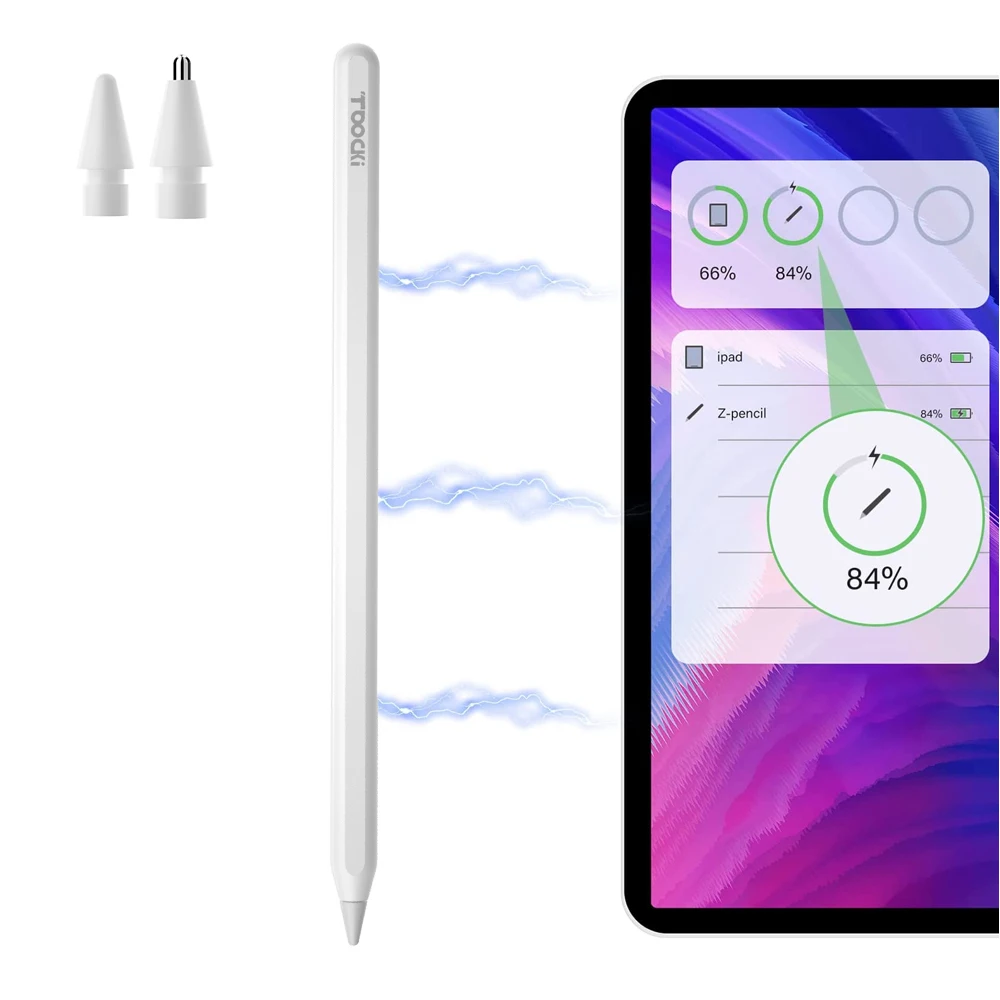 Toocki 2 in 1 wireless bluetooth pen for ipad Pencil Stylus Pen for Apple Pencil  for Tablet IOS Android Stylus Pen Pencil