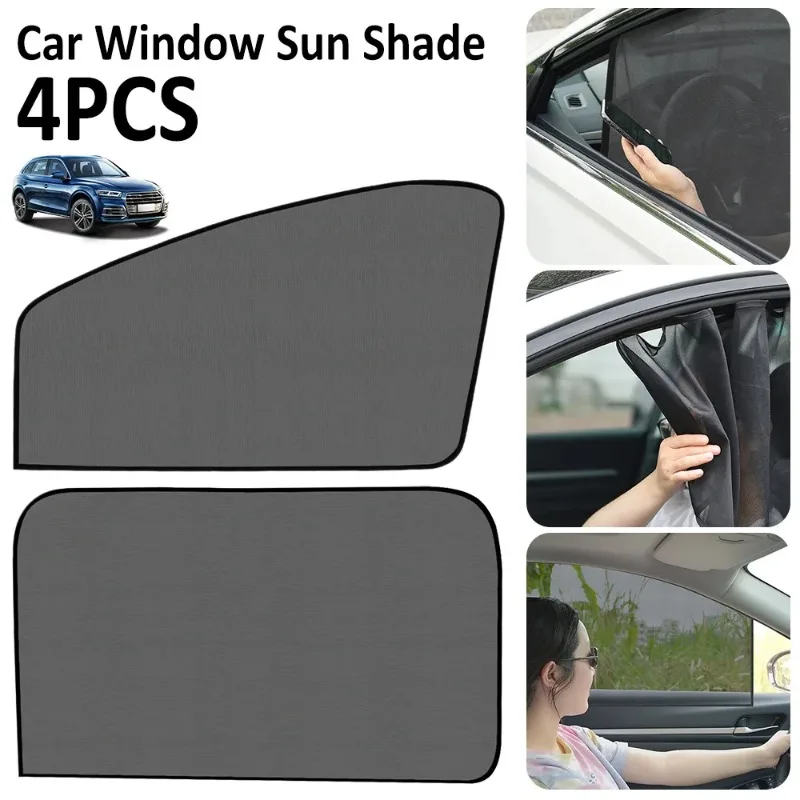 Magnetic Car Sun Shade Anti-UV Front/Rear Window Sunshield Shadow Mesh Glass Shading Car Privacy Shield Auto Interior