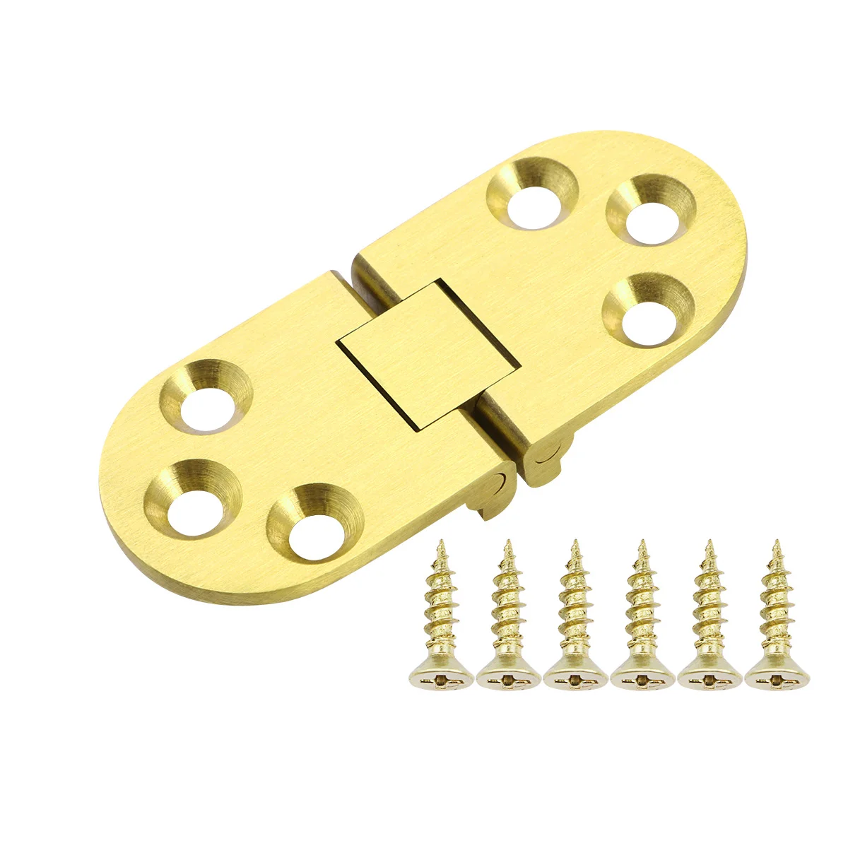 BESTOMZ Solid Brass Hinges Connectors with Screws for Table Folding Table Cabinet Door table hinges folding table hinges