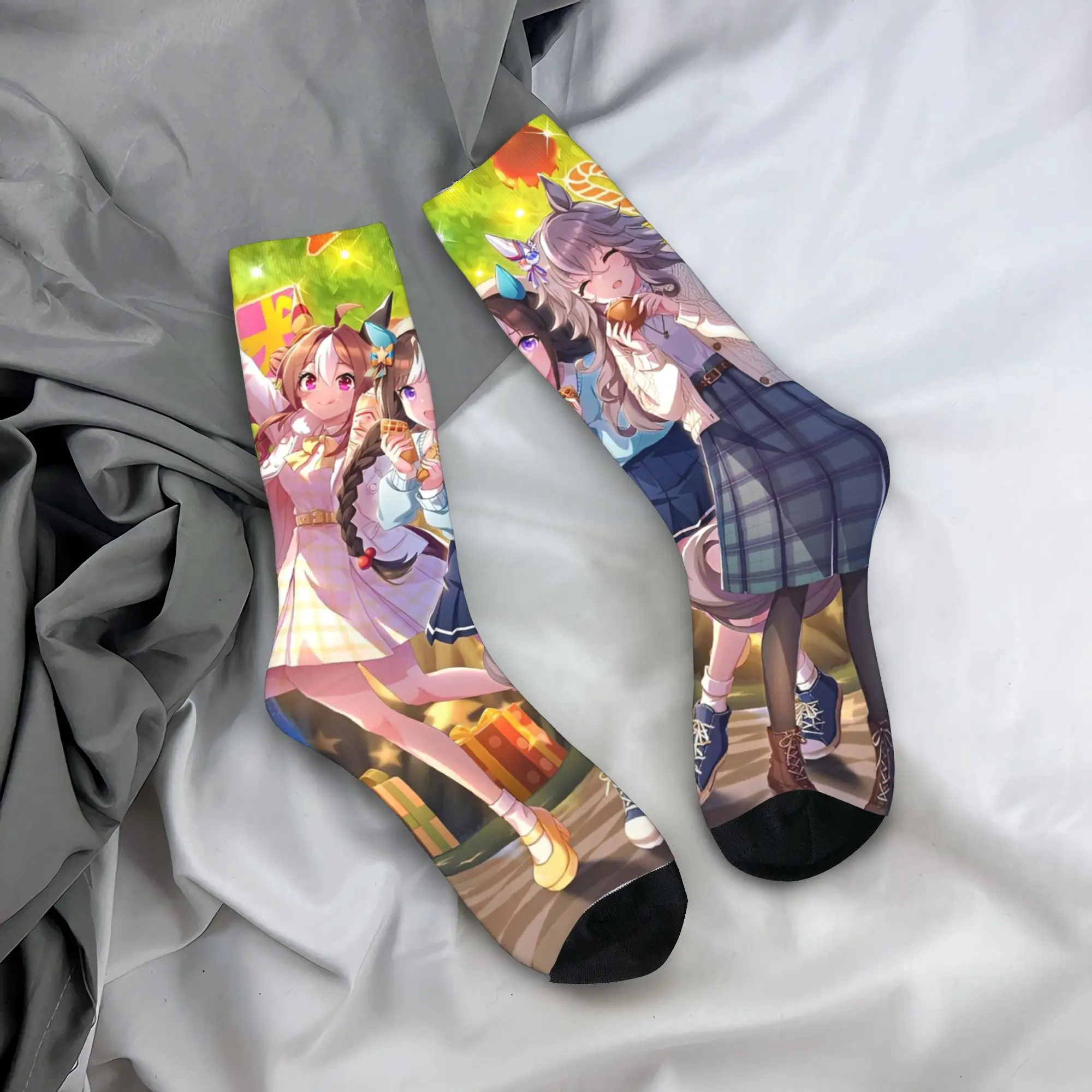 Umamusume Pretty Derby аниме носки для мужчин и женщин модные носки из полиэстера сумасшедшие весенне-летние осенне-зимние средние носки-трубы подарок
