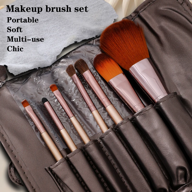 

Portable, Soft & Multi - Use Makeup Brush Set For A Chic Beauty Routine.