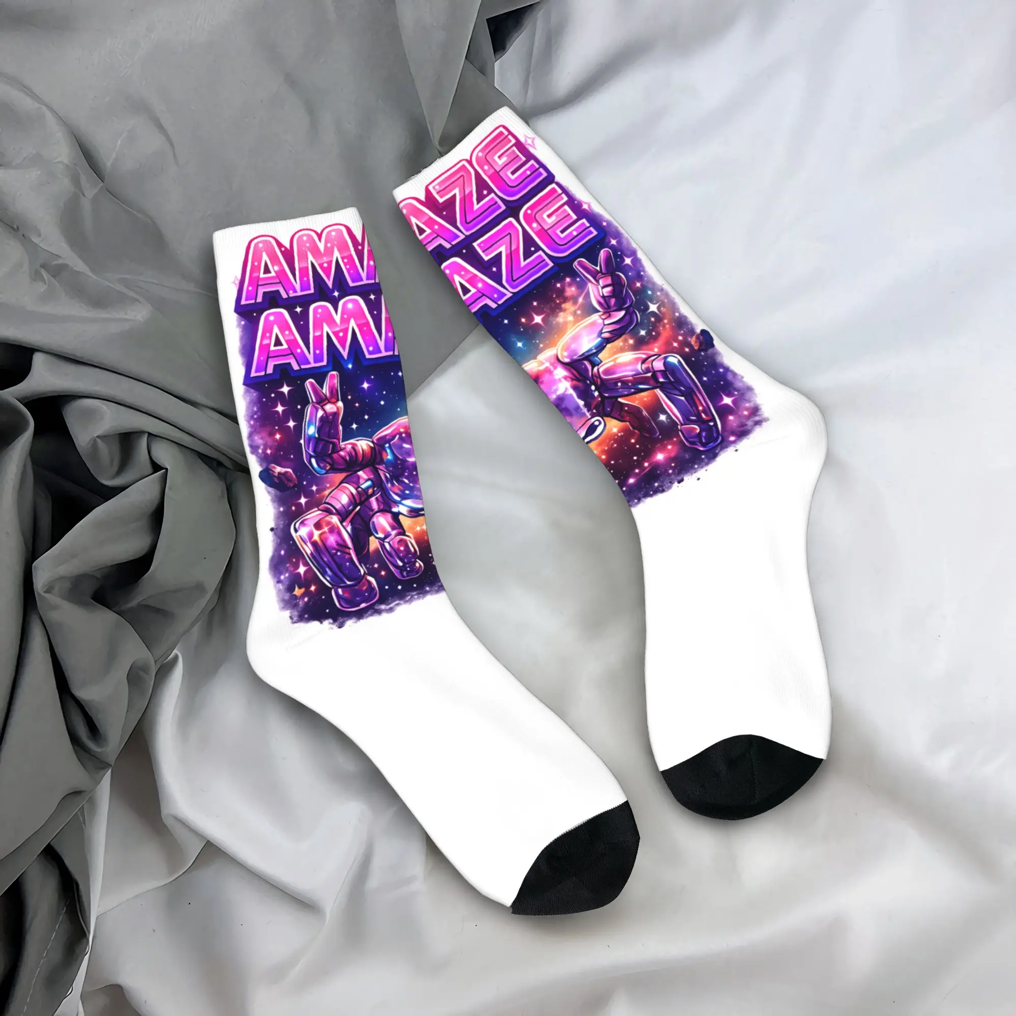 

Носки Project Hail Mary Postcard Stockings с принтом в готическом стиле, весенние нескользящие носки, мужские спортивные теплые мягкие носки для бега