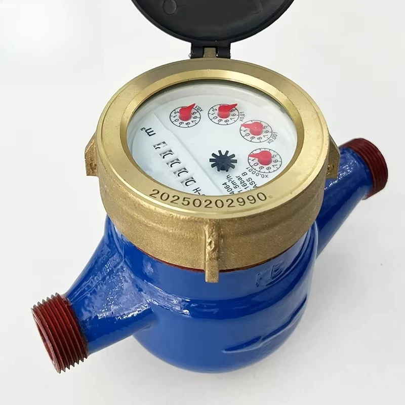 Multi-Jet Cast Iron IP68 4064 R80 Cold Water Meter 2.5m/h Flow Rate