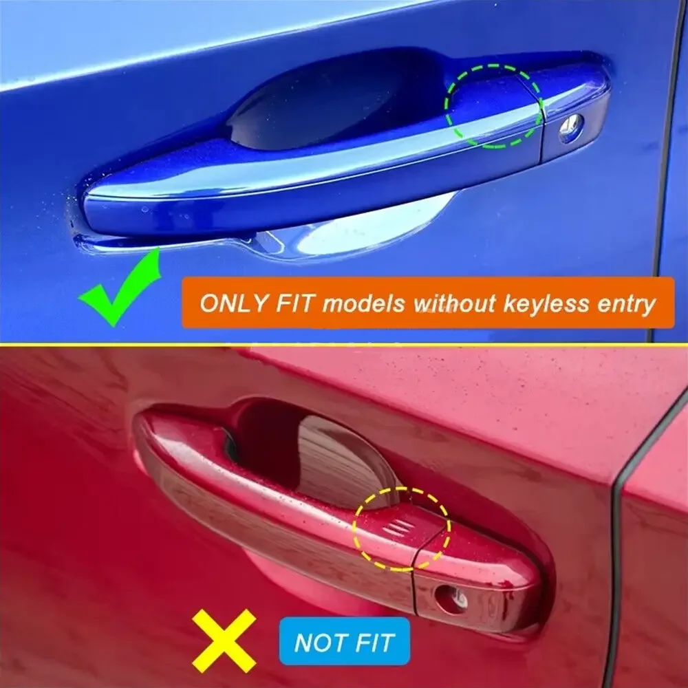 For Honda Accord 4-Door 2018 2019 2020 2021 Exterior Smart Door Handle Frame Cover Trim ABS Protective Sticker Accessories