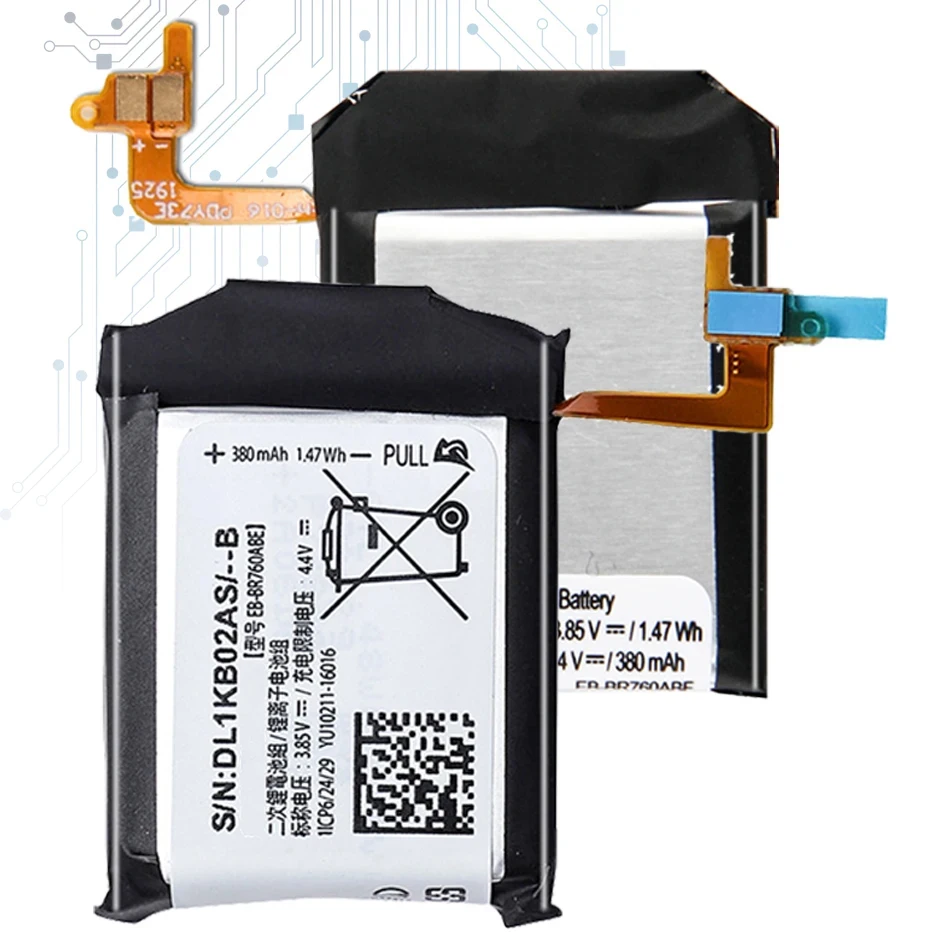 Battery EB-BR760ABE 380Mah For Samsung Gear S3 Frontier/S3 Classic EB-BR760A SM-R760 SM-R770 SM-R765 SM-R765S Bateira