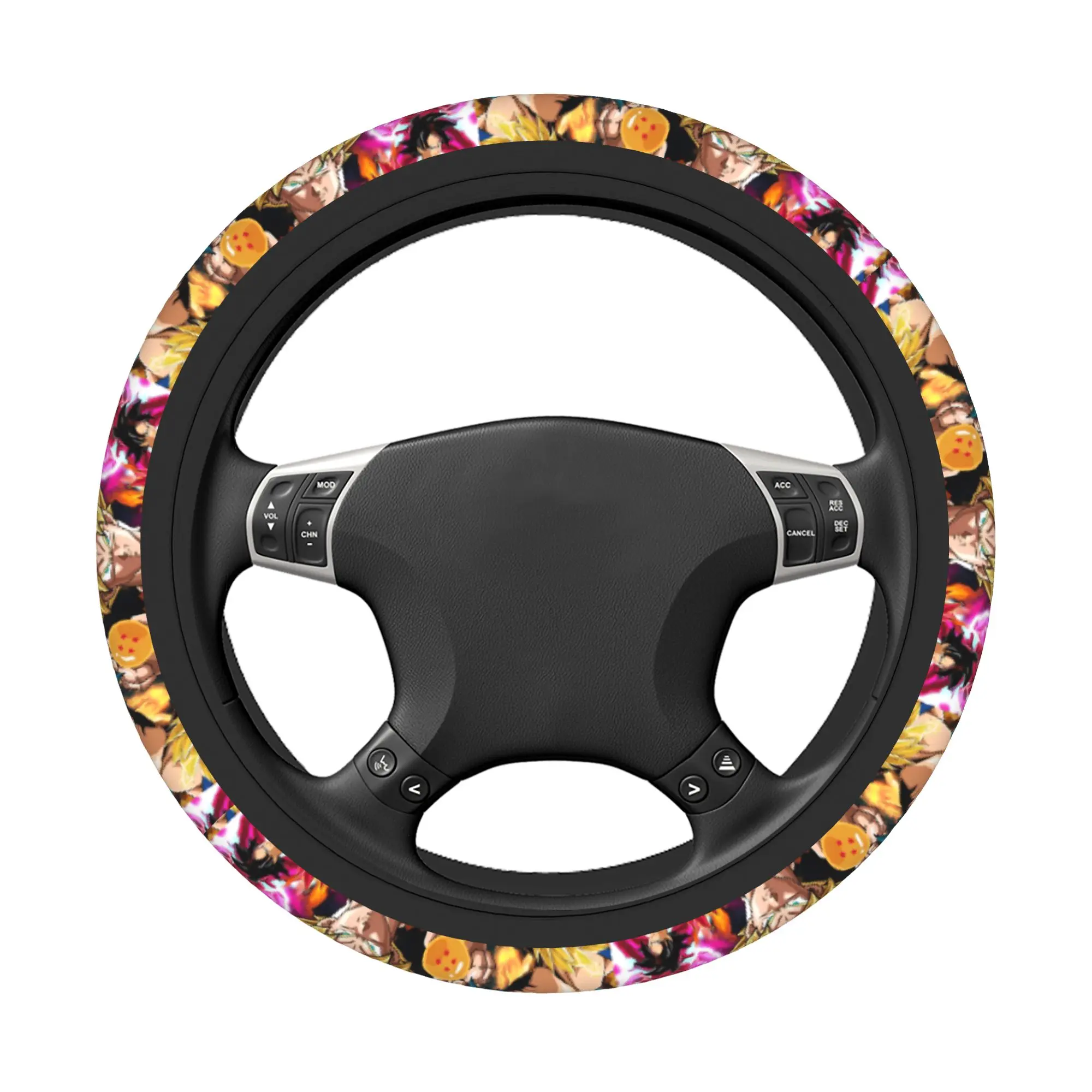 Dragon Ball Z  Car Steering Wheel Cover DBZ Anime Characters Steering Wheel Cover Decoration Steering-Wheel Accessories - view 2