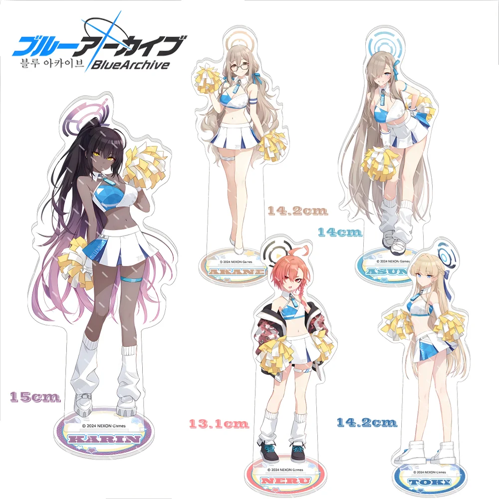 Anime Standing Model Plate for Desk Display Blue Archive, Misono Mika Shirasu, Azusa Yutori, Natsu, Acrylic Characters, Ornament