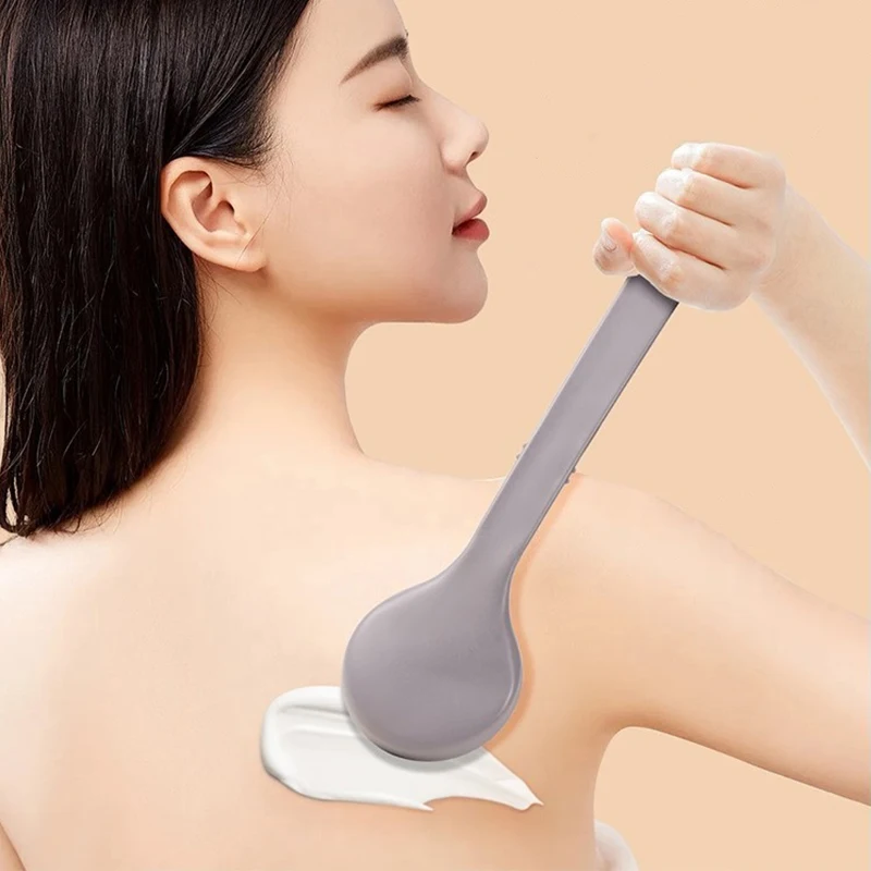 Lotion Applicator Body Wash Brush Padded Brush With Long Reach Handle Self Application For Back Feet Skin Cream Sunscreen...~