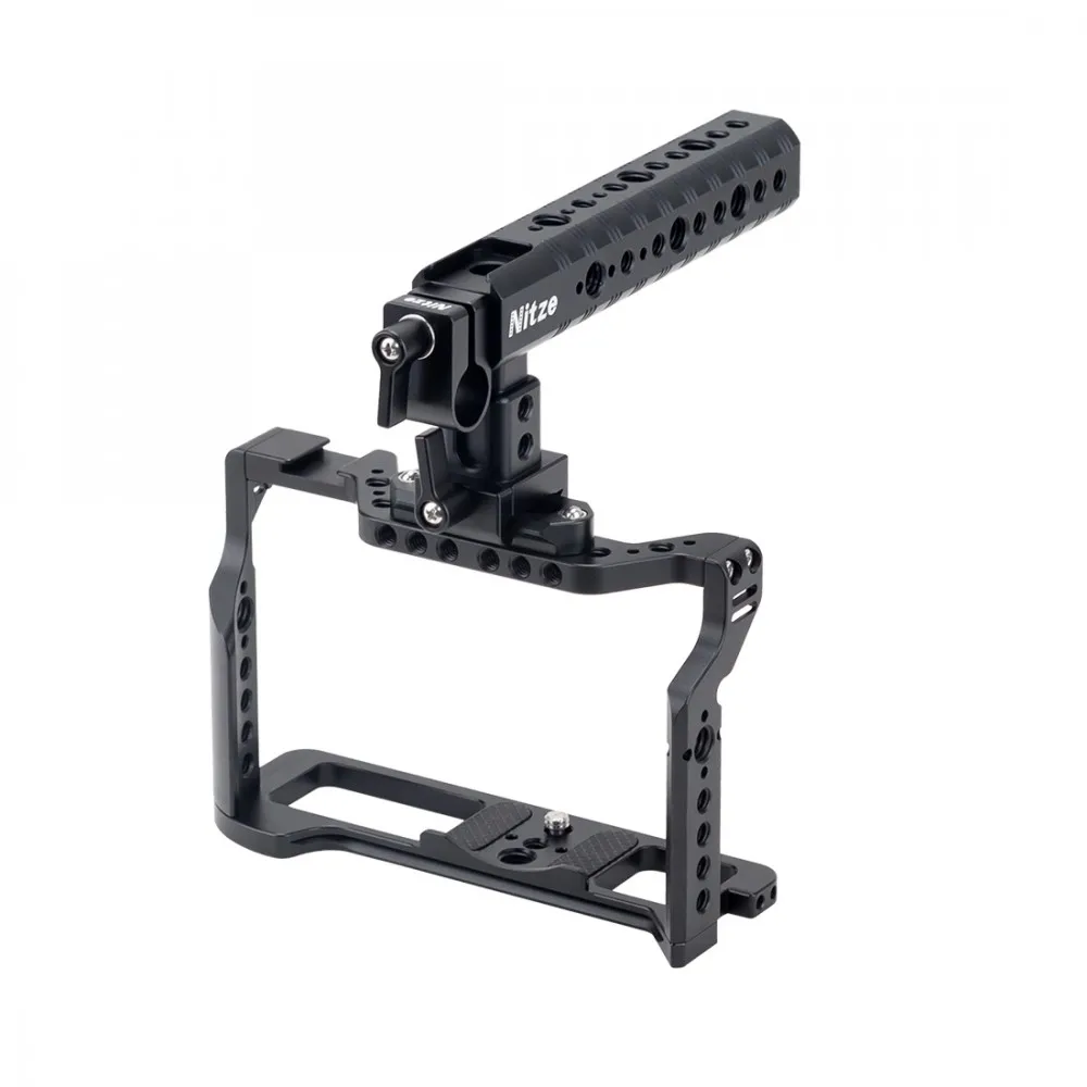 

NITZE Camera Cage with NATO Rail Top Handle,Multiple Mounting Points For FUJIFILM X-T4 XT4