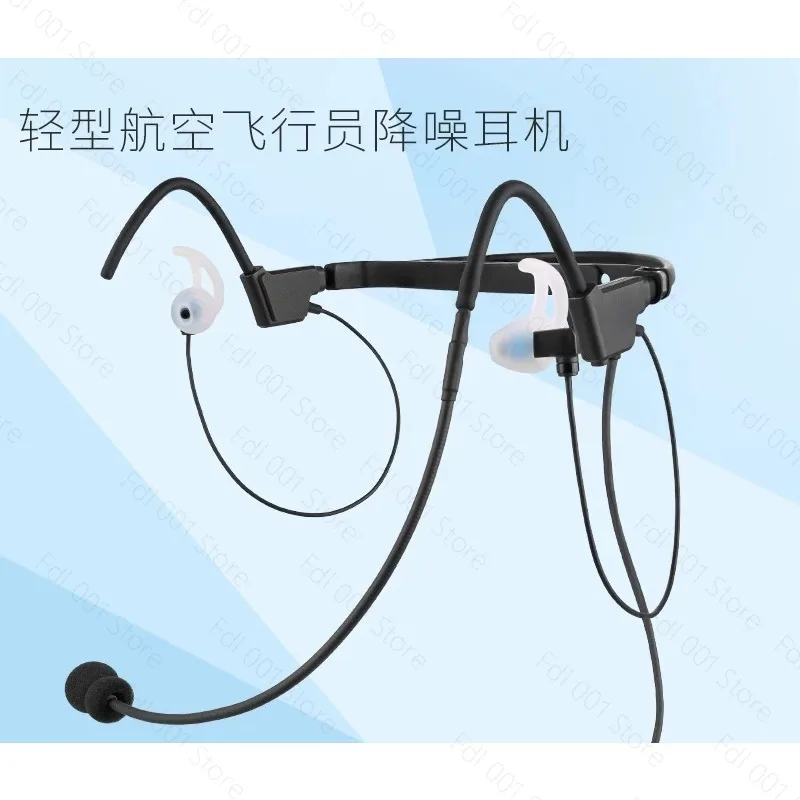 Lightweight Aviation Pilot in-Ear Noise-Canceling Headphones