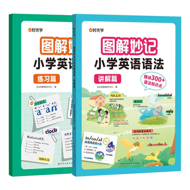 

Complete Guide To Primary School English Grammar Training, Two Volumes of Explanation and Practice, English Intensive Training