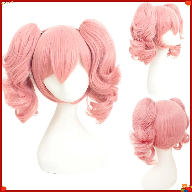 Synthetic Anime Wigs Pink Smoke Fairy Style Cos Inspired Lolu Palace Costume Party Heat Resistant Fiber Hair