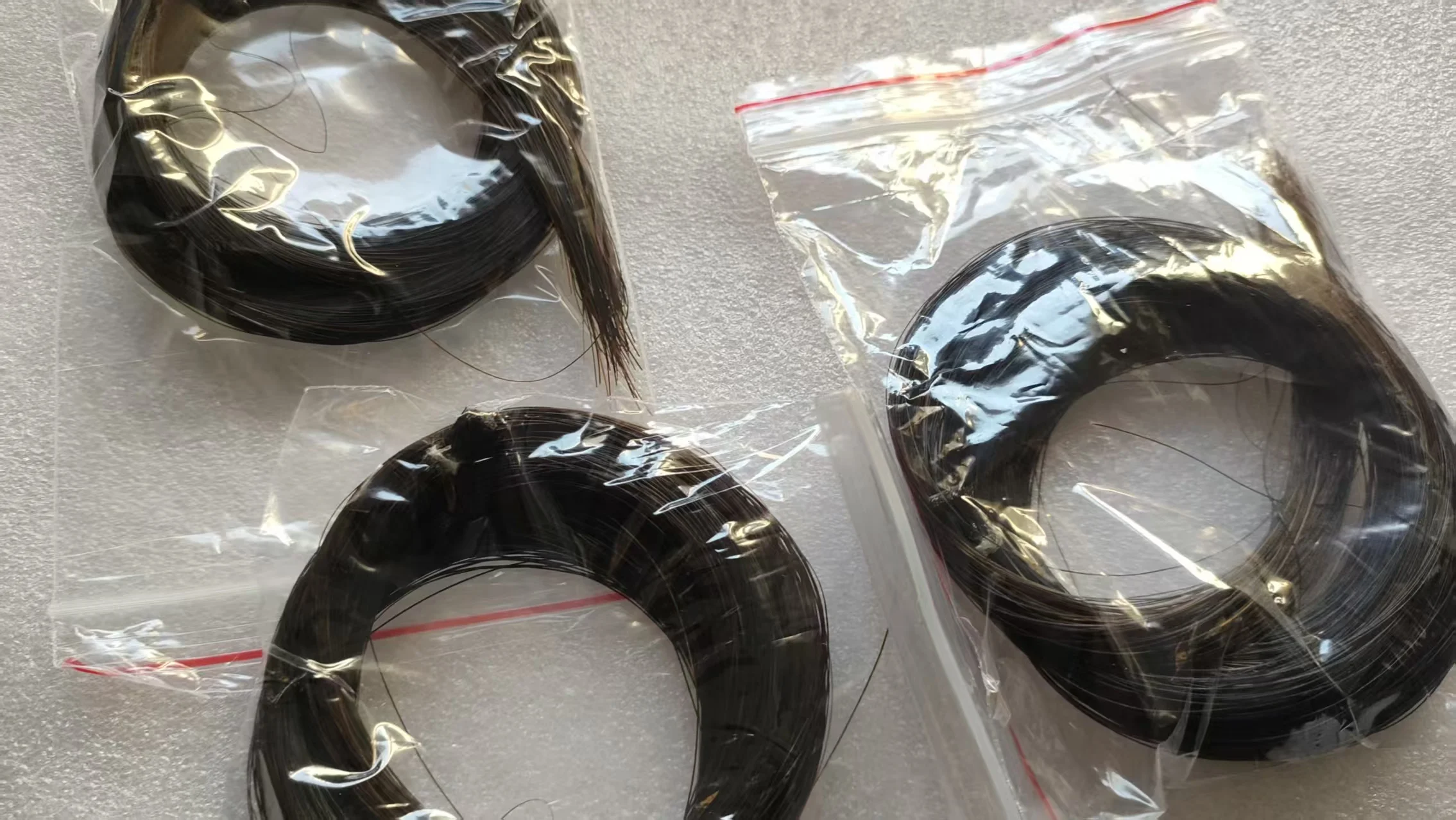 4 PCs Long Horse Tail Hair 6 to 8 grams each one 99cm to 100cm