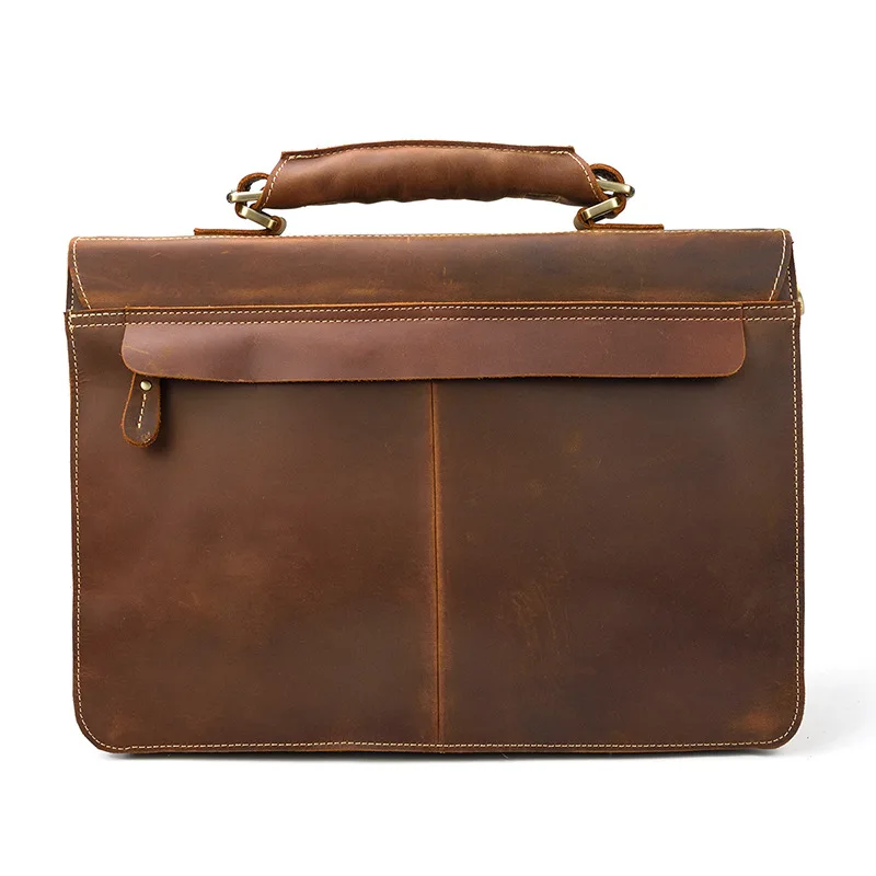 Männer Leder Tasche Für Männer Aktentaschen Aus Echtem Leder Anwalt/Büro Tasche Für Männer Tägliche Arbeits Taschen Retro Laptop tasche Schulter Taschen