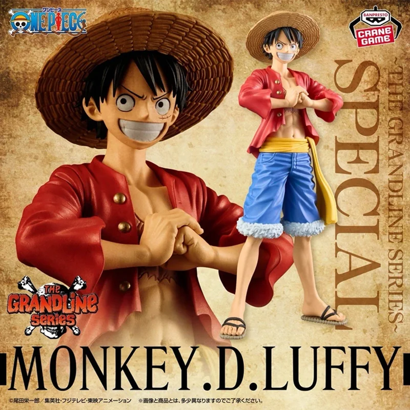 재고 있음 BANPRESTO ONE PIECE DXF THE GRANDLINE 시리즈 스페셜 MONKEY.D.LUFFY 액션 피규어 애니메이션 모델 Collectible Toys Gift