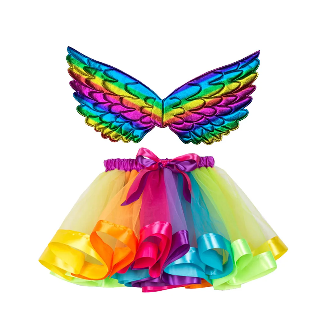 

Princess Dress up Shoes for Girls Kids Party Toddler Skirt+Wing Dance Costume Ballet Christmas Sets Girls Tutu Skirt Girls 8