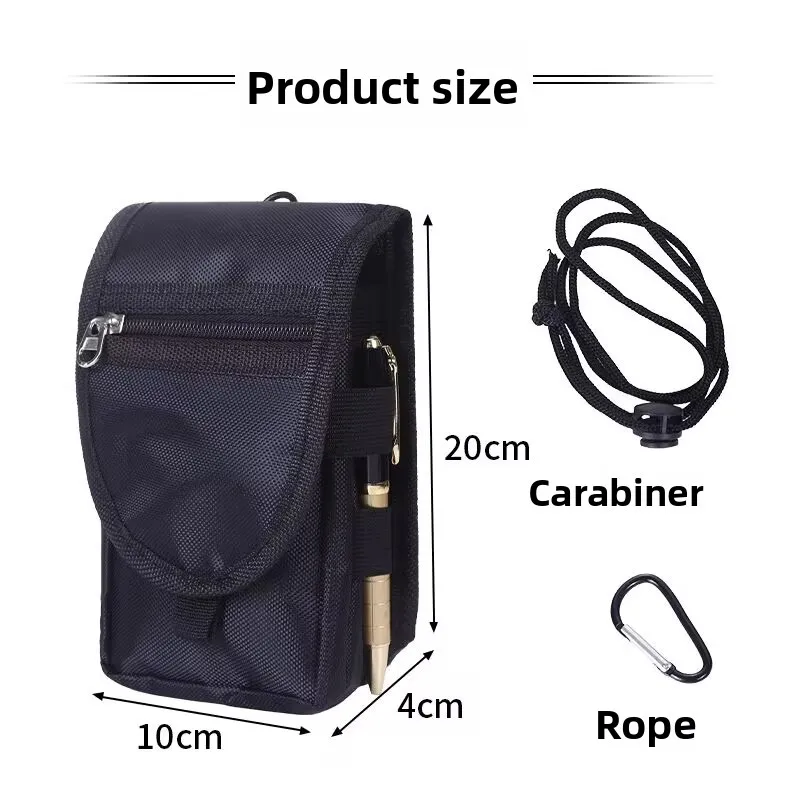 

2025 New Mobile Phone Bag Casual Waist Pen Insertion 6.3 Inch Flip Top Mobile Phone Waist Hanging Waist Mobile Phon Bag