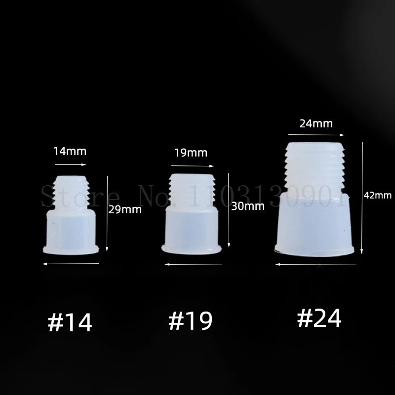 Lab14 #   19 #   24 #   Tapón de gel de sílice/goma antiboca, tapa de rosca inversa, tapón de solapa de rosca de goma, tapón de sellado de tornillo