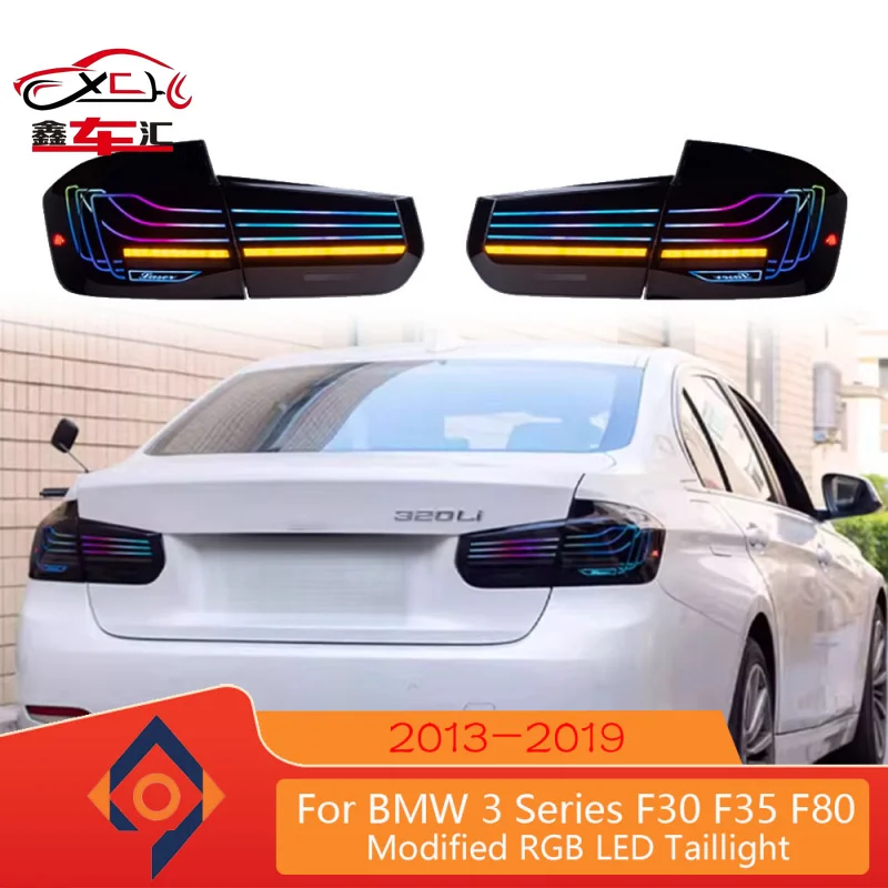 

LED Taillights For BMW 3 Series F30 F35 2013-2018 Models Convert To CSL Style With Colorful RGB Tail Lights Running Lights