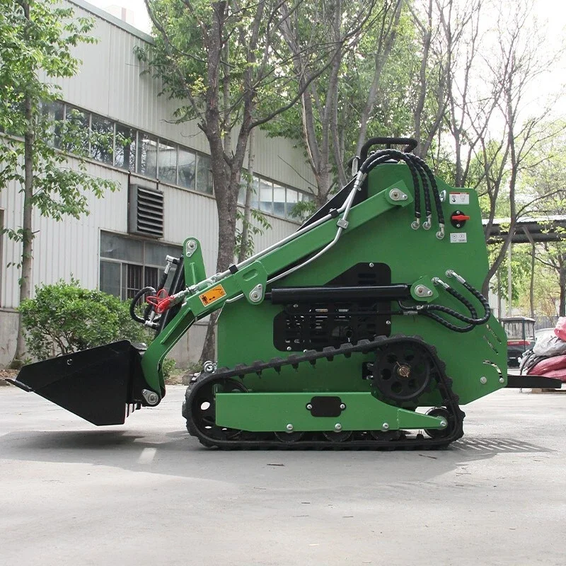 รถตักล้อยางขนาด 4,000 ปอนด์ สีเขียว ใหม่ 15 แรงม้า ระบบไฮดรอลิก หม้อน้ำ  สินค้าในสหรัฐอเมริกา รถตีนตะขาบ มาตรฐาน EPA สำหรับฟาร์ม