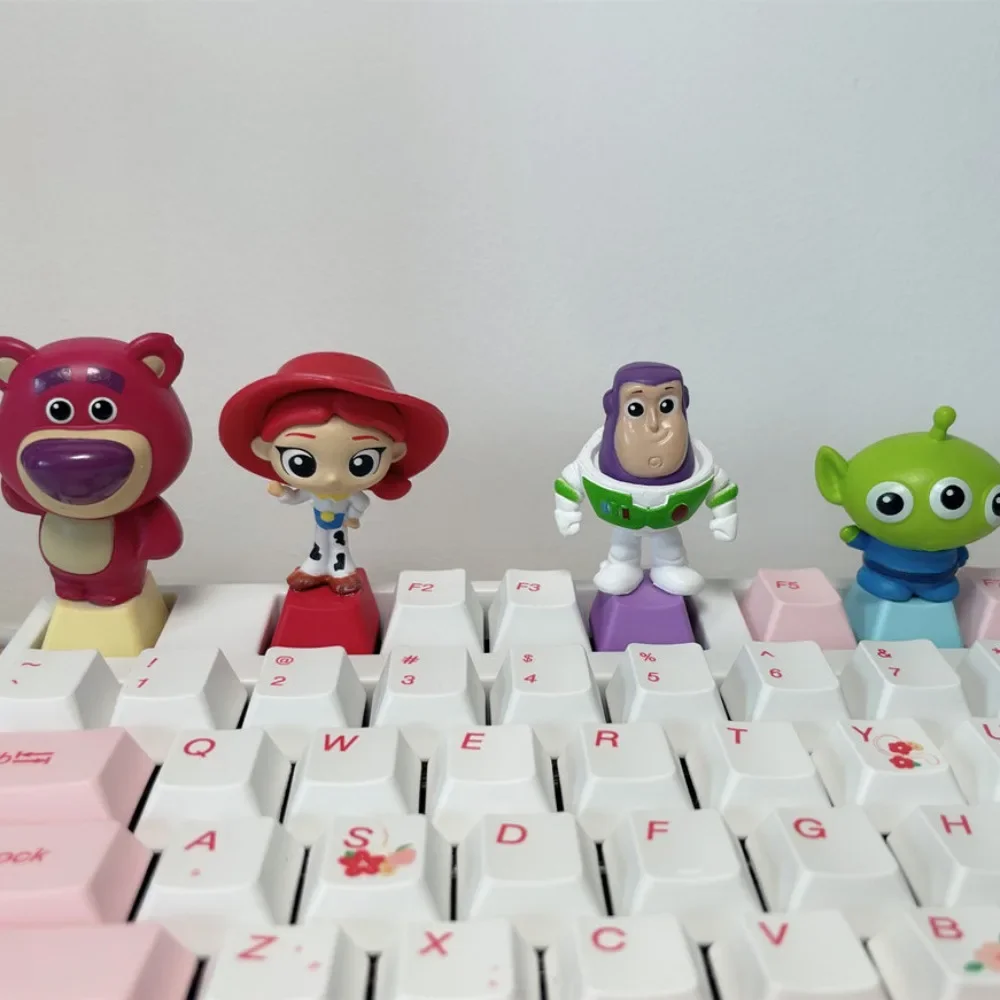 

Disney Cartoon Animation Keycap Cute Lotso Toy Story Game DIY Handmade Personalized PBT Cinnamon Mechanical Keyboard Keycap Gift