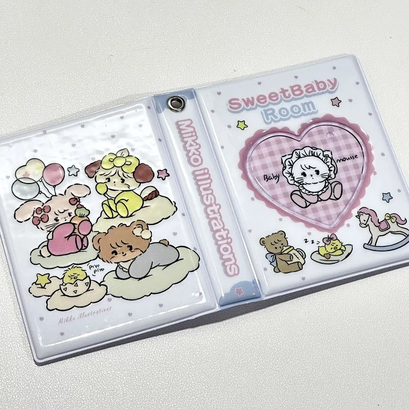 Mikko Single Palace Grid Cute Star Chasing 3-Inch Small Booklet, Shooting Lide Card Bag, Photo Storage