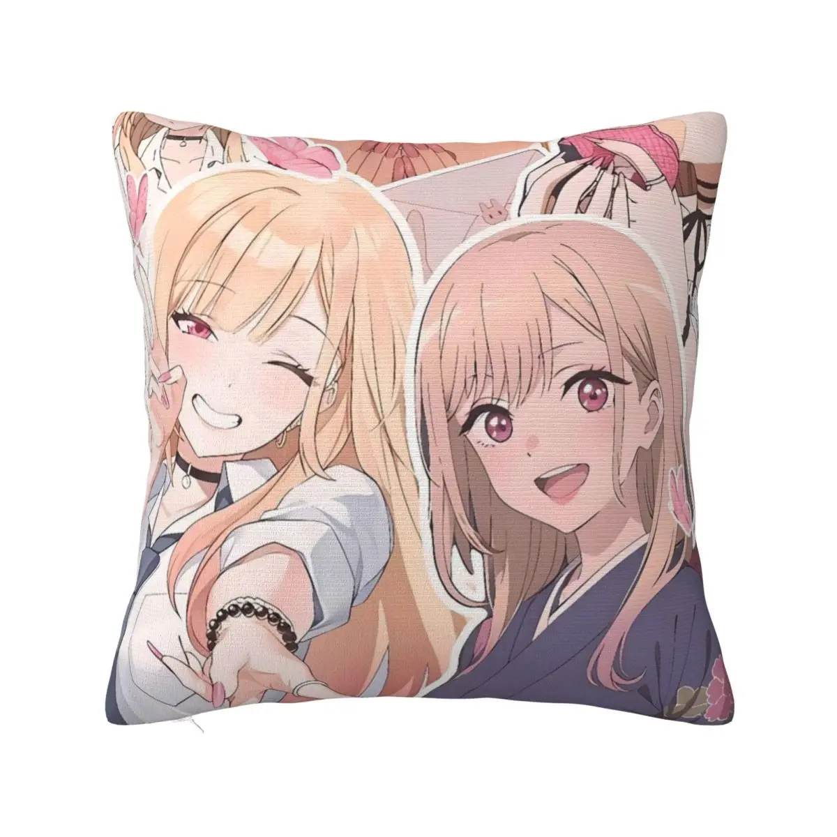 Pillow Cover My Dress Up Darling Marine Kitagawa Graphic Cushion Cover Funny Pillow Case For Sofa Car Home Decor Pillowcases