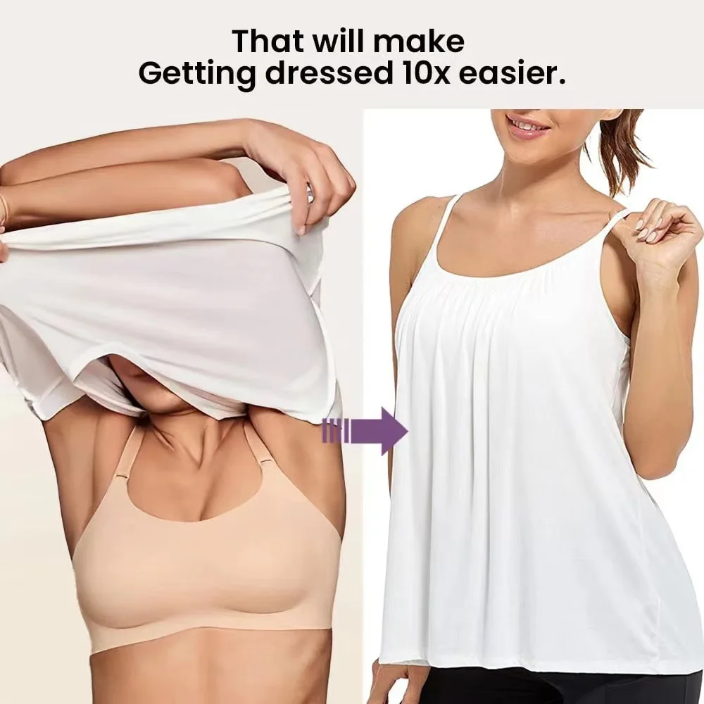 Summer Girls Loungewear Padded Cami Top Women Layer Plus-Size Comfortable Lady Breathable Innerwear Seamless Loungewear Woman