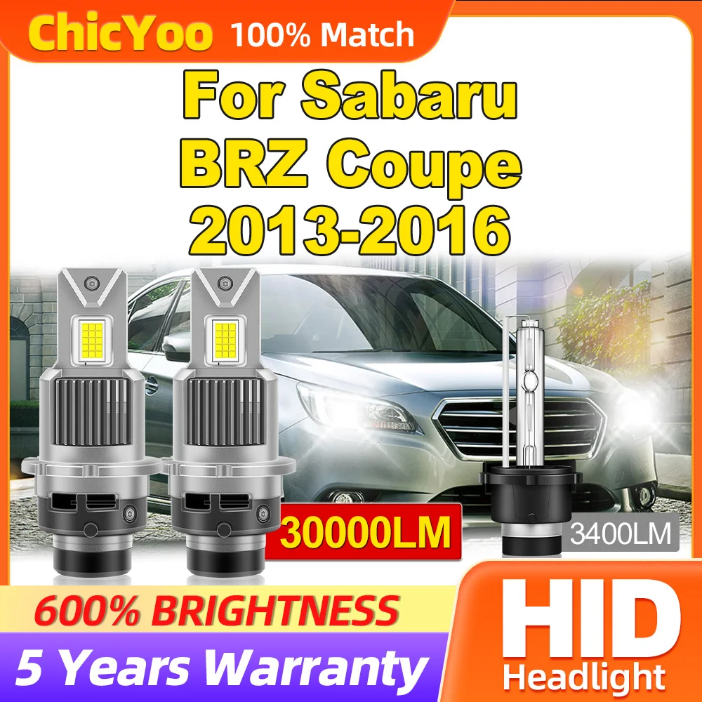 

30000LM HID ксеноновые лампы для фар 300 Вт Turbo Автолампы 6000K Белые 12 В Ксеноновые фары для Sabaru BRZ Coupe 2013 2014 2015 2016