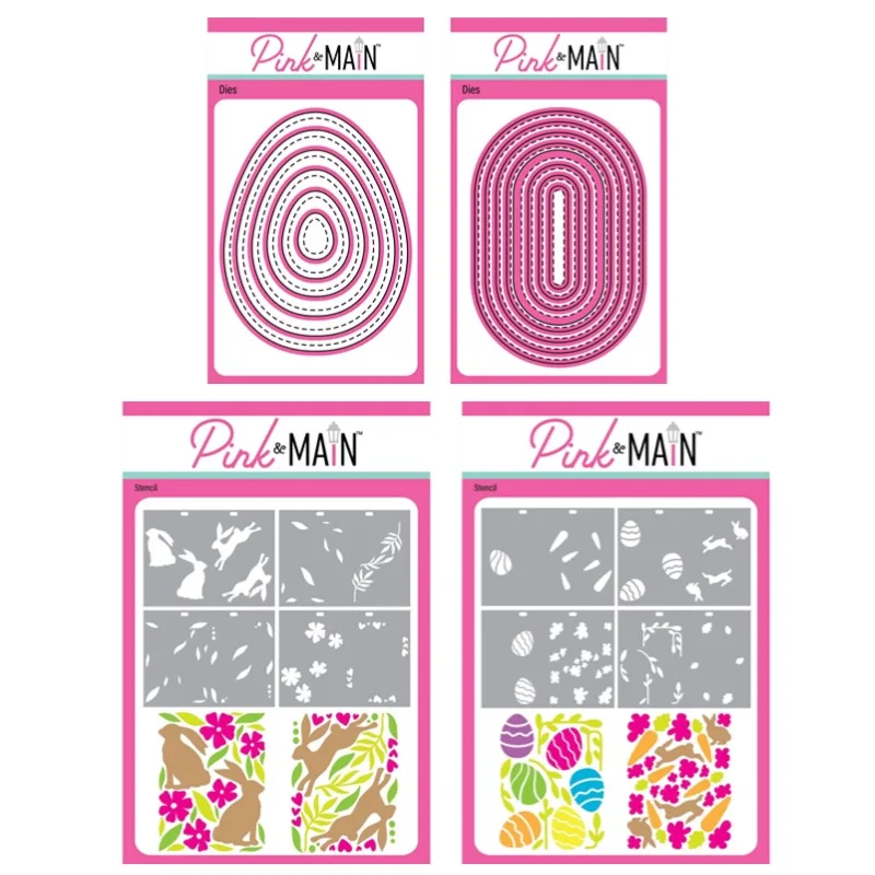 계란 부활절 타원형 버니 홉 공예, 금속 절단 다이, 실리콘 스탬프, 스크랩북 스텐실, 사진 앨범 카드, DIY 종이 엠보싱