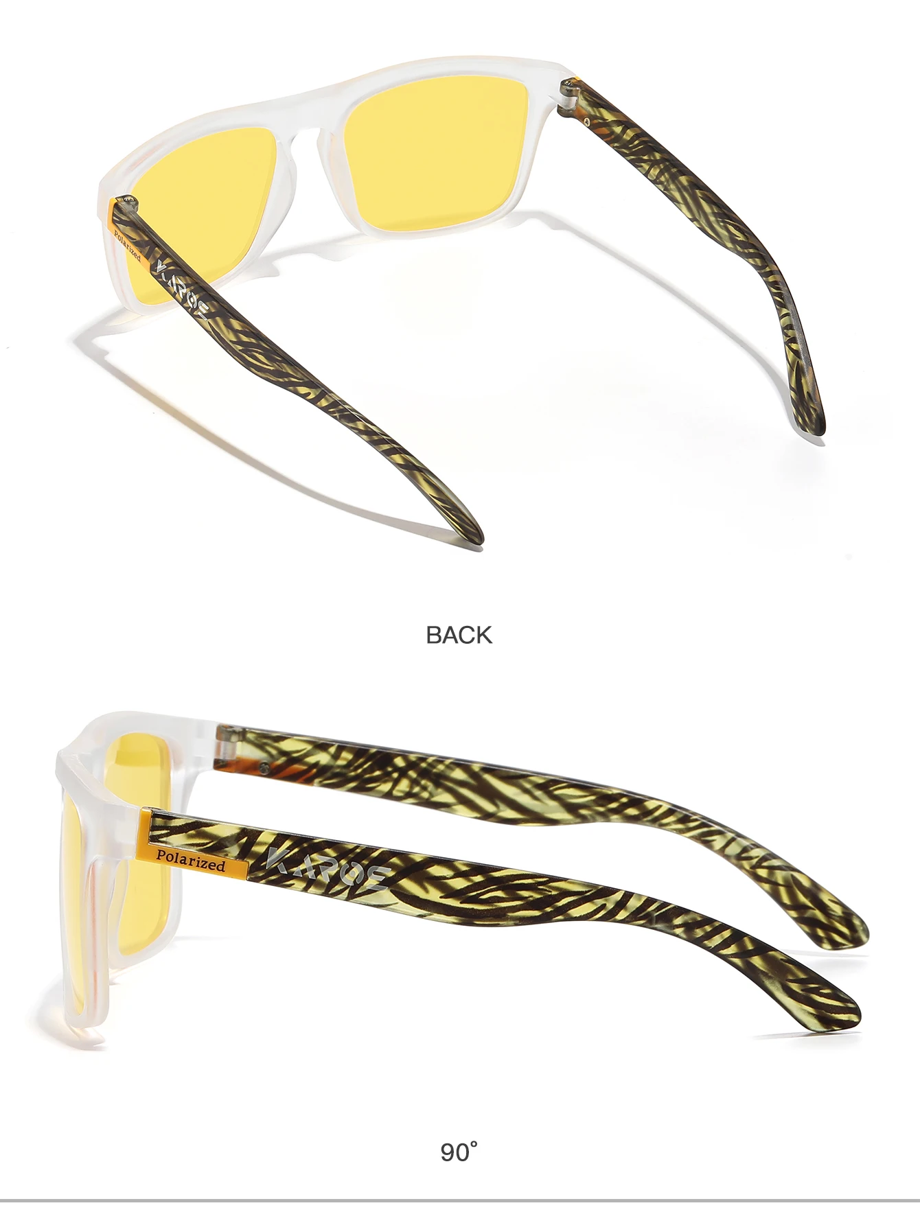 KAROS Männer/Frauen Polarisierte Sonnenbrille Quadratischen Spiegel Marke Design Luxus UV400 Sonnenschirm Unisex Angeln Fahren Radfahren Wandern – Detail 40