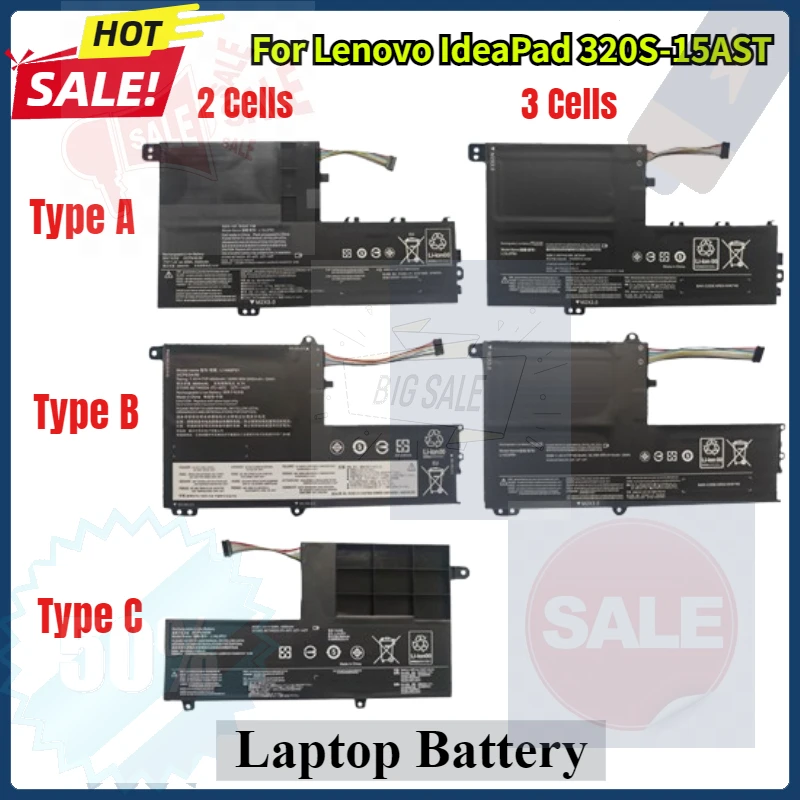 

L15C3PB1 L15L3PB0 Battery For Lenovo IdeaPad 320S-15AST 15IKB 15ISK 330S-14AST 14IKB 15ARR FLEX 4 1480 520-14I L15M3PB0 L15L3PB1