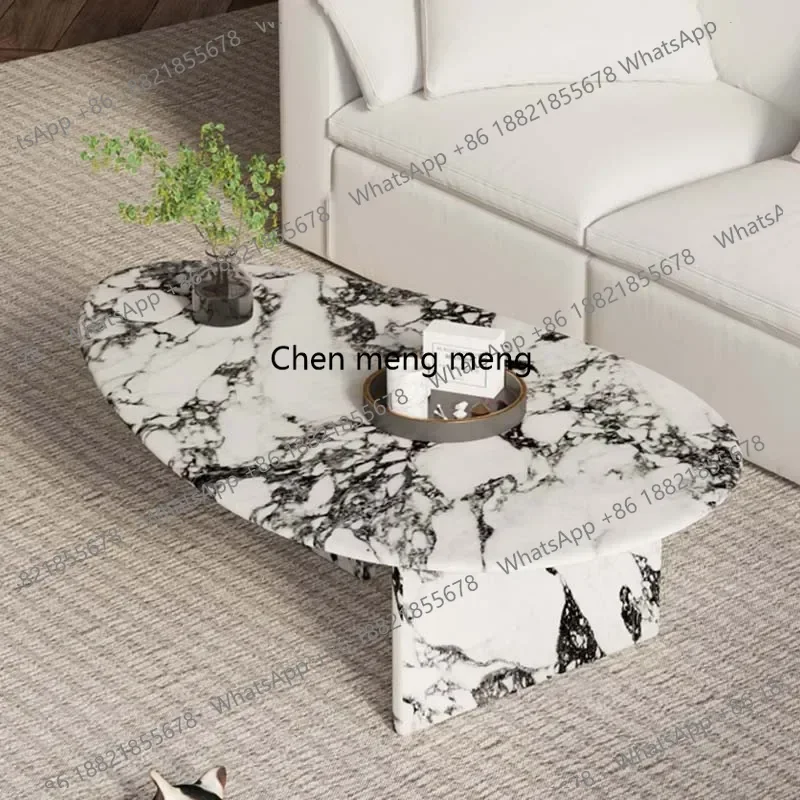 Irregular Aesthetic Coffee Tables Design Minimalist Retro Floor Marble Table Living Room Modern Stoliki Do Kawy Home Furniture