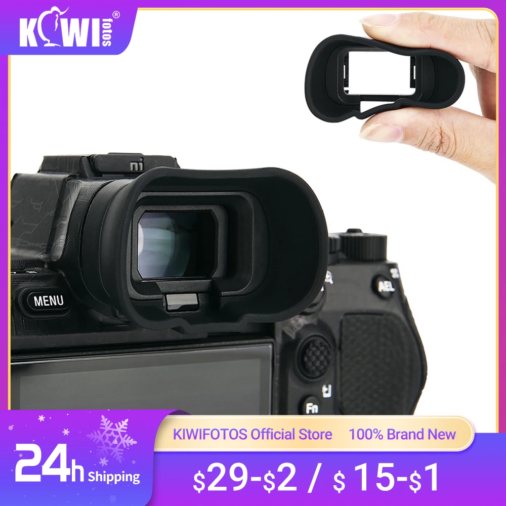 FDA-EP19 Miękka silikonowa długa muszla oczna wizjera do Sony A9III A7R5 A7RV A7M4 A7IV A1 A7SIII A7S III A7S3 Eyeshade