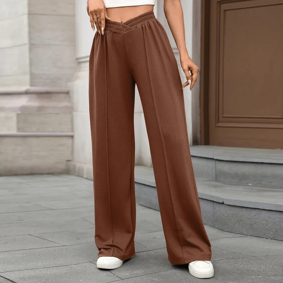

Sport Trousers Women Casual Wide Leg Sweatpants High Waist Fitness Running Straight Pants Streetwear Joggers Pants Pantalones