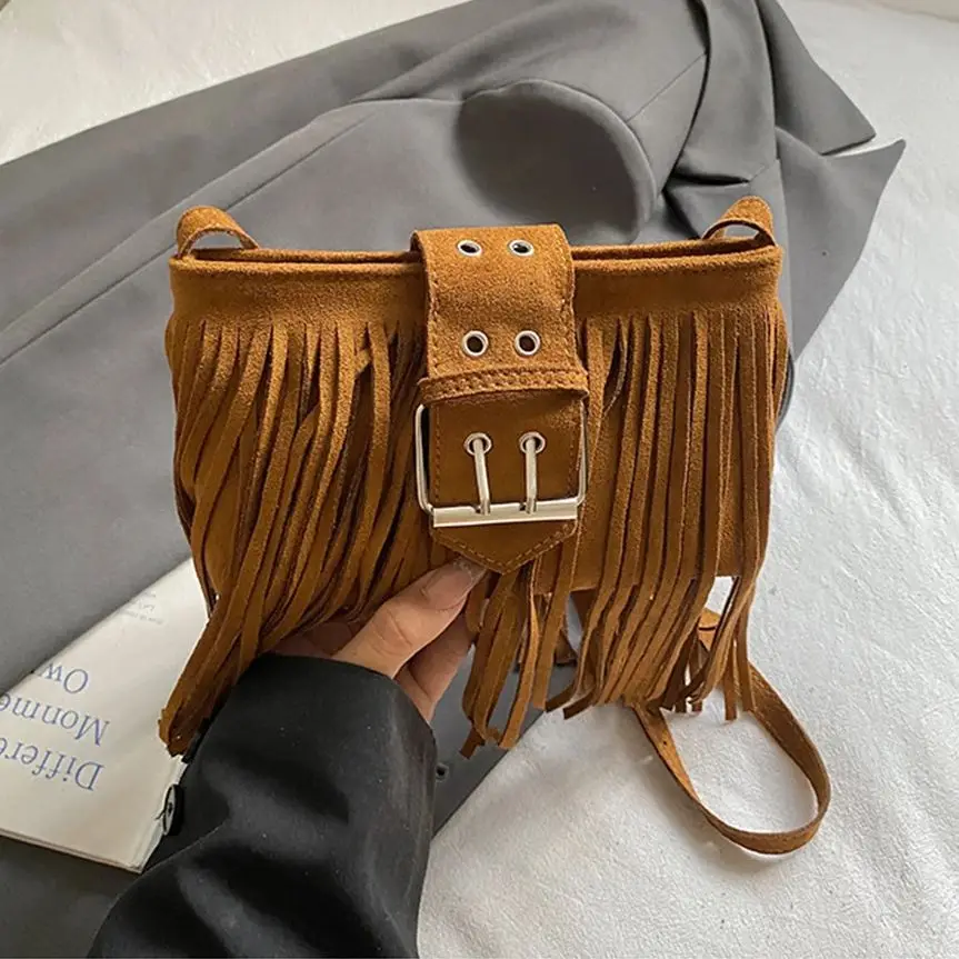 

Bohemian Style Women's Bag 2025 Autumn New Large Capacity Fashion Shoulder Bag Ins Trendy Unique Oblique Crossbody Women's Bags