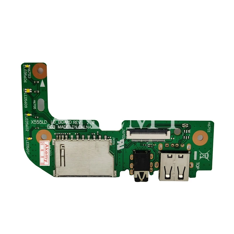 1-10 pcs For Asus X555 X555L X555LD X555LD_IO USB AUDIO CARD READER BOARD REV:2.0 MB 100% Tested Fast Ship