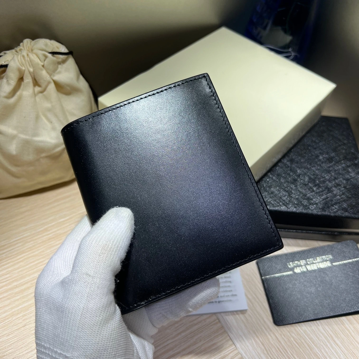 129677 # 1391809 محفظة مصنوعة يدوياً مجموعة جلدية فاخرة من Meisterstuk حامل بطاقة مقاطع المال محفظة نسائية للعملات المعدنية هدية عيد #1