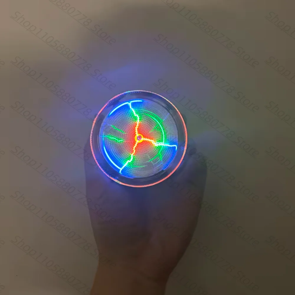 2.5 Inch Plasma Lightning Disk Battery Powered Sound Activated Ion Lamp Night Running Accessory Glow Decor