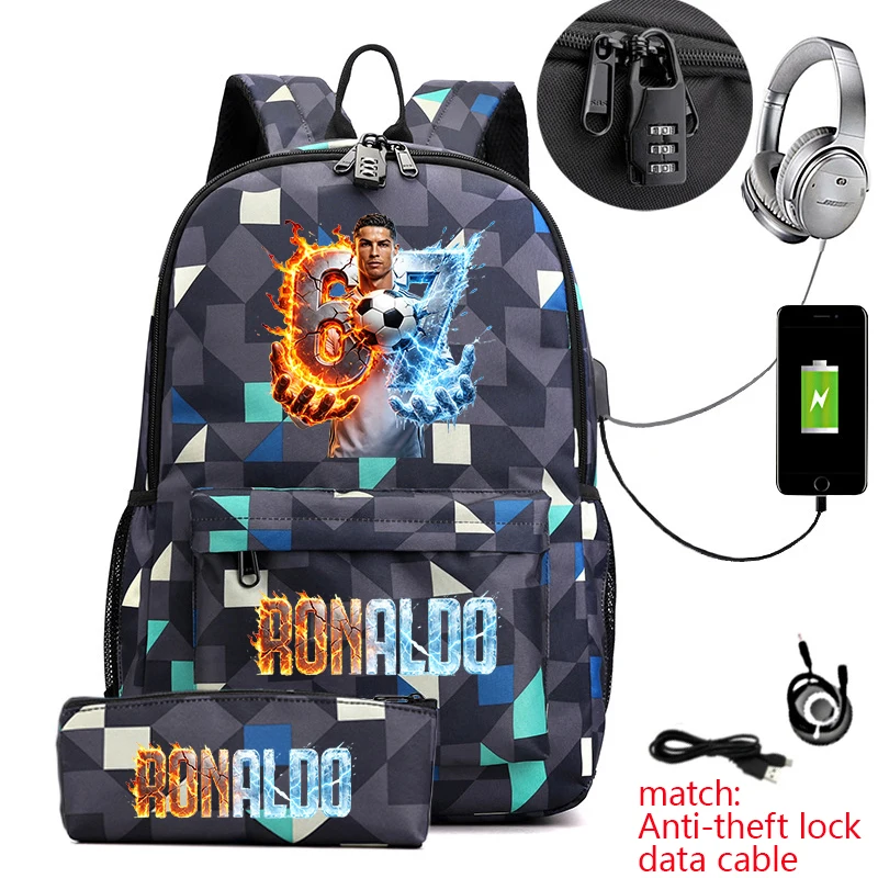 cr7-ronaldo-67-print-anti-theft-student-backpack-with-pencil-case-for-teenagers-kids-school-daypack
