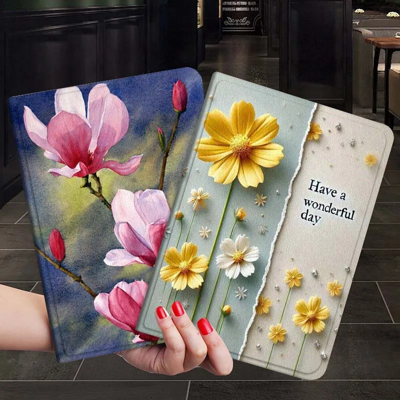 

Flower Beautiful Art Fashion For Xiaoxin Lenovo Tab P12 Extreme Legion Y900 Idea Pro GT 12.1 2025 Foldable Tablet Case Gift