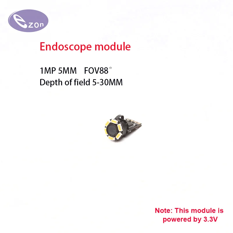 1MP  USB 5mm ultra-short FOV88゜endoscope camera module OV9734 industrial pipeline auto repair probe EZ-EN50S-RT