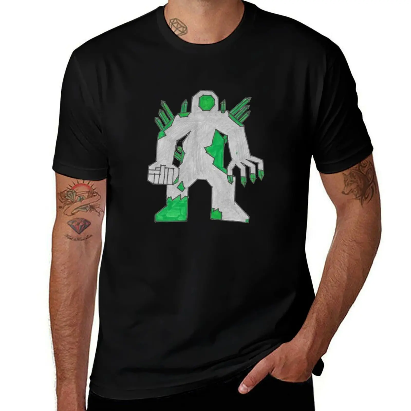 Emerald Gem Golem by Hudson T-Shirt basketball graphic tees customs shirts graphic tee men