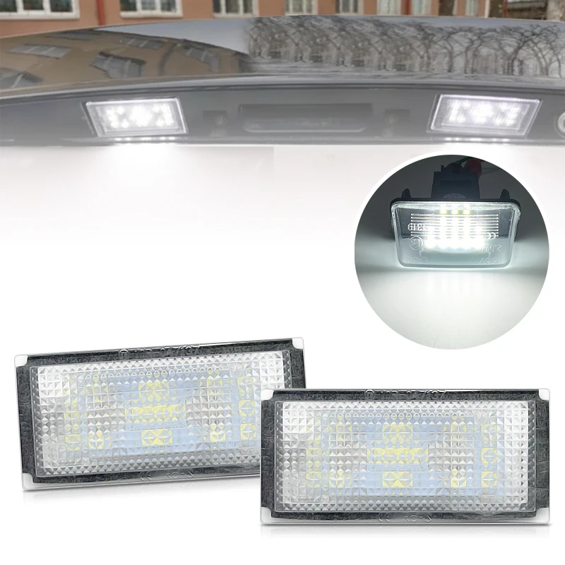 2Pcs LED License Plate Light For BMW E66 E65 745i 750i 760i 2006 2007 2008
